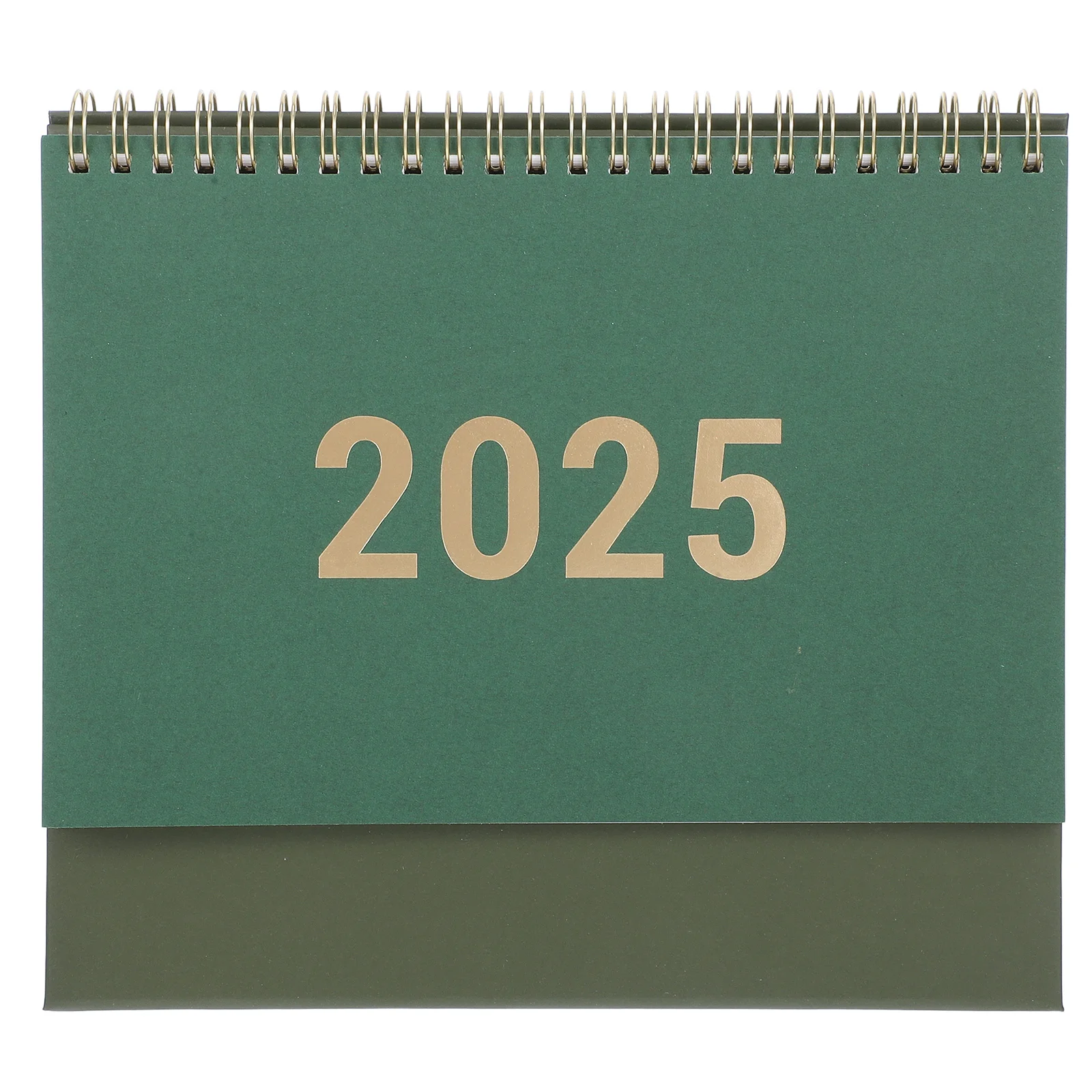 ปฏิทินตั้งโต๊ะ Office Daily Planner Coil Notepad เดสก์ท็อป 2025 ตาราง Green Flip