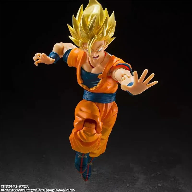 Original Bandai Dragon Ball S.H.Figuarts SHF Super Saiyan 2 Son Goku SDCC Reprint In Stock Anime Collection Figures Model Toys