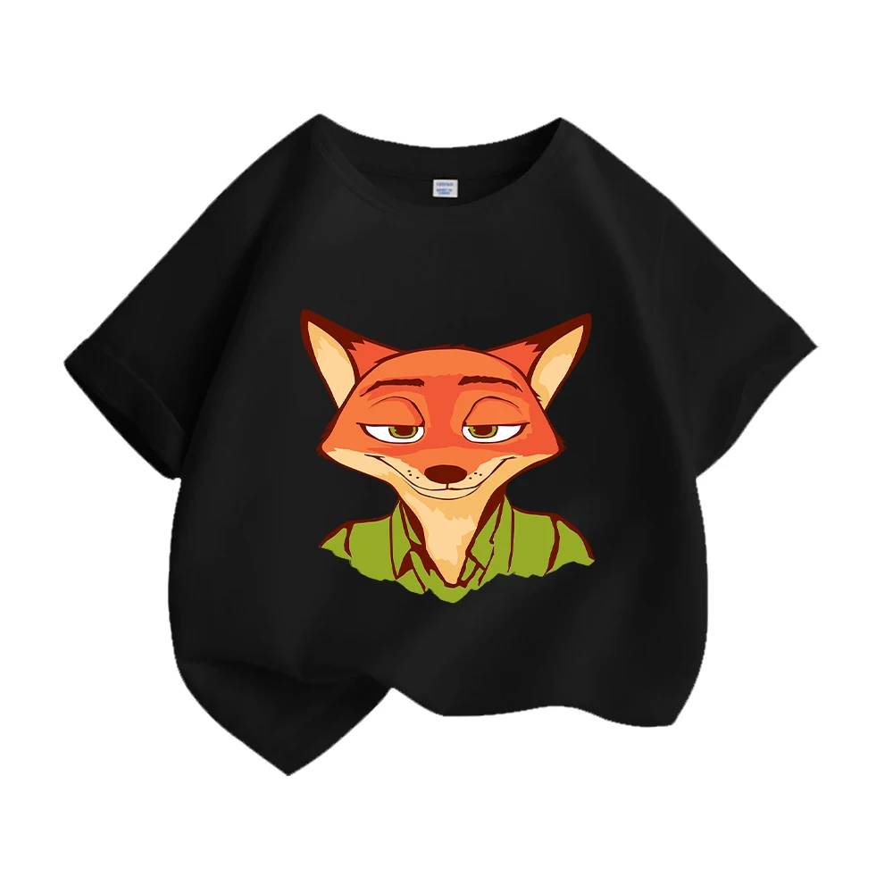 

Детская футболка Crazy Animal City с милым гепардом и мультяшным принтом для маленьких мальчиков и девочек, хлопковые повседневные топы с короткими рукавами, летняя мода