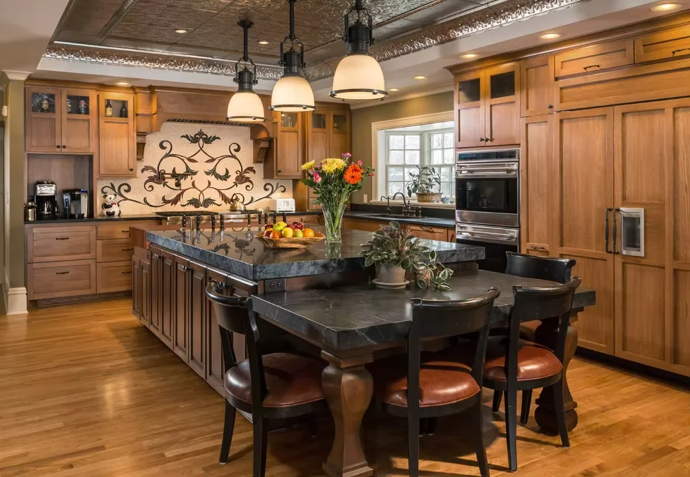 North American Classic Design Shaker Kitchen Cabinet Custom Made From Solid Maple Wood Modern