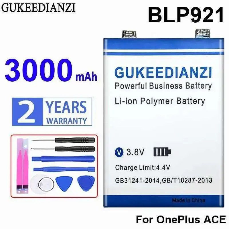 

High Compatibility For Oneplus Ace 3000Mah BLP921 Mobile Phone Battery