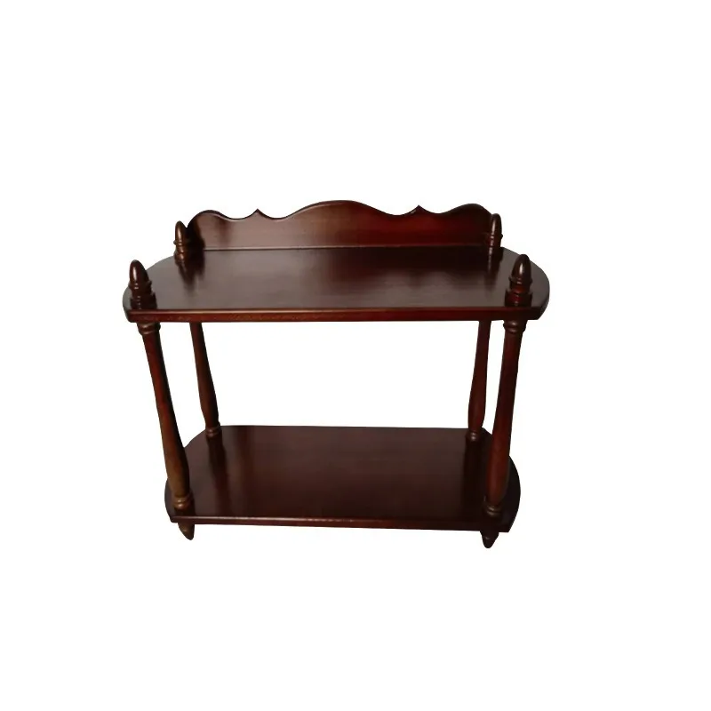 Solid wood desktop dresser skin care product rack
