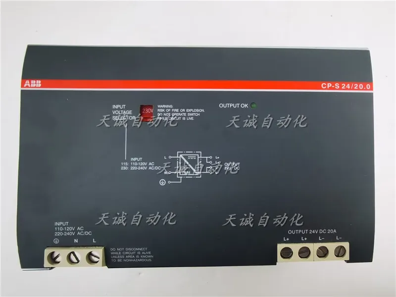 Original ABB Switch Power Supply CP-S 24/20.0 Rail Type 1SVR427016R0100 In Stock