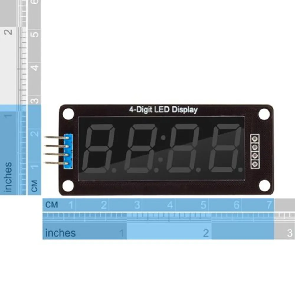 TM1637 LED Display Module for Arduino 4 Digit 7 Segment 0.56 inch Time Clock Indicator Tube Module Red Blue Green Yellow White