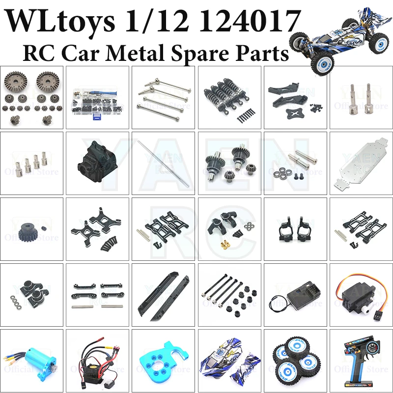 

Амортизаторы RC Металлические запасные части WLtoys 124017 1/12 Поворотный рычаг C Нижнее сиденье двигателя Дифференциал Коробка передач Шина