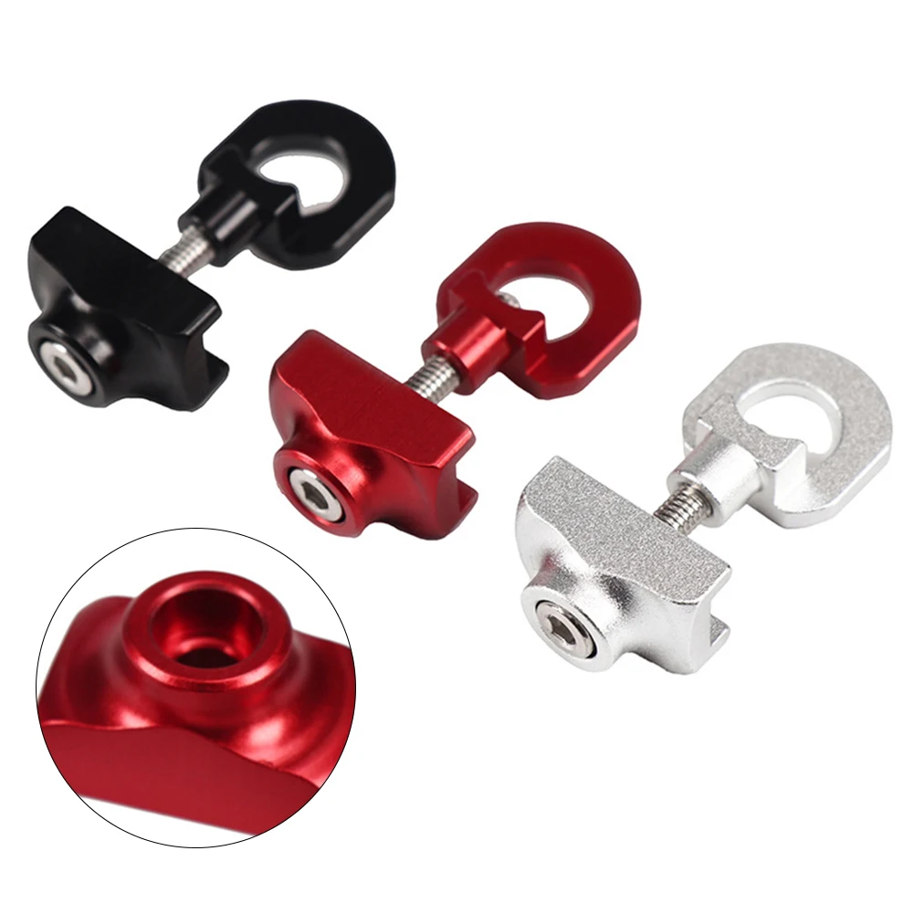 

Adjuster Bicycle Chain Adjuster Fixie Fastener Folding Bike High Quality Package Package Includes Pc QTY Red Silver