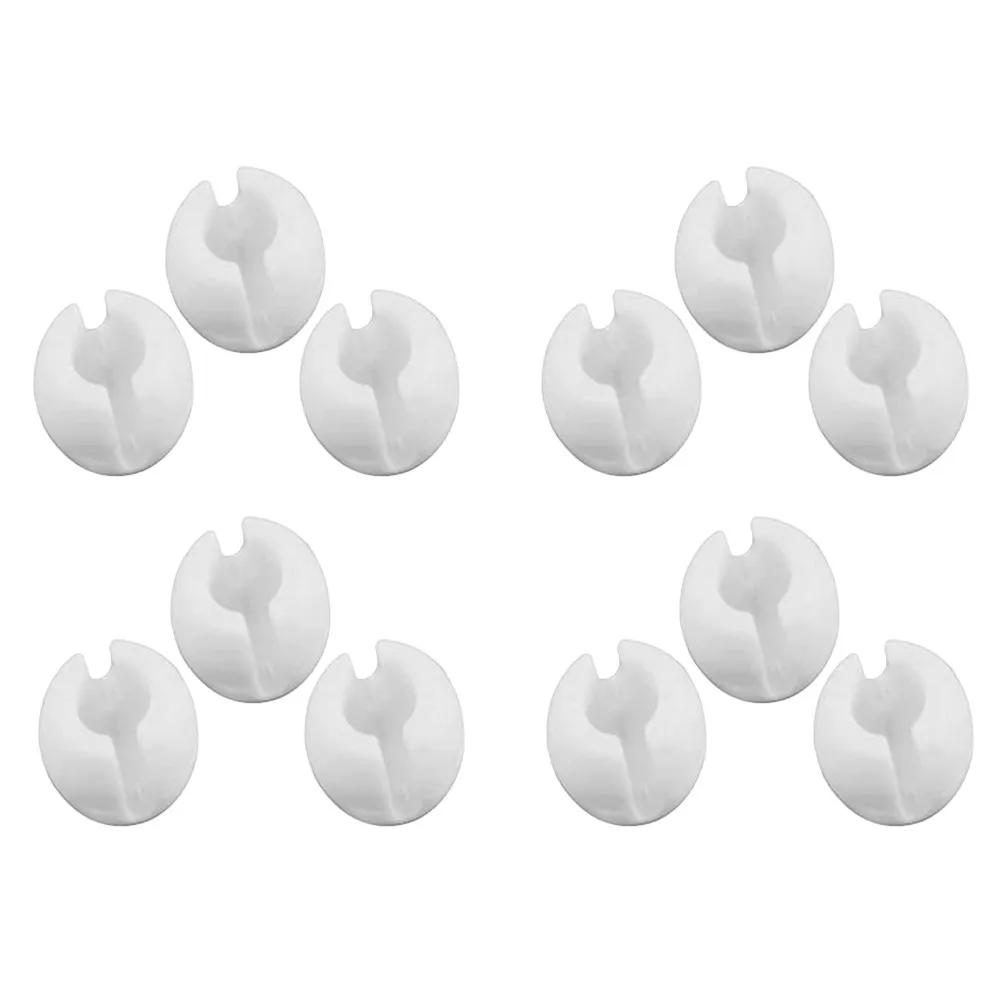 12Pcs Roller Shade Bead Chain Stopper Clear Plastic Crimp Stop Clips for Vertical Blinds Window Curtain Accessories Chain Holder