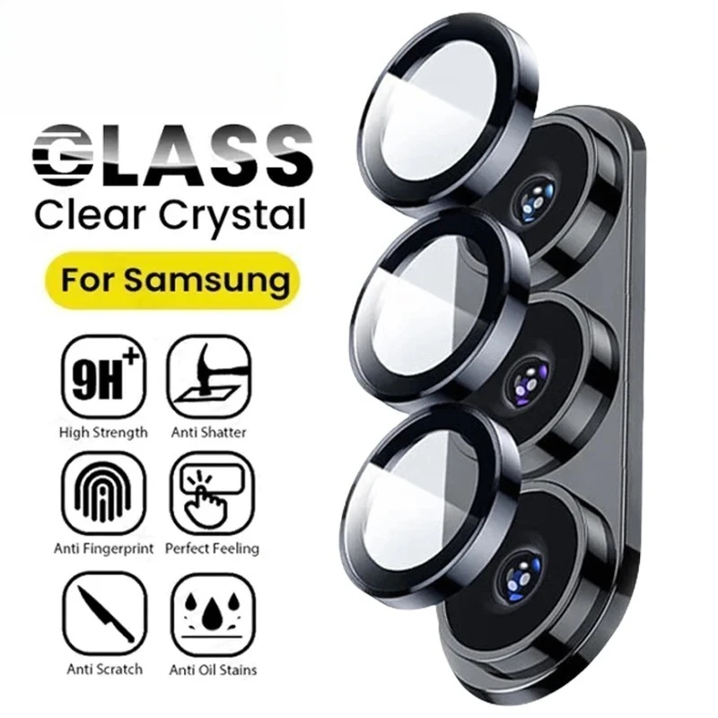 

For Samsung Galaxy Z Flip 7 Flip7 5G Camera Lens Protector Individual Anti Scratch Metal Ring Tempered Glass For Galaxy Z Fold 7