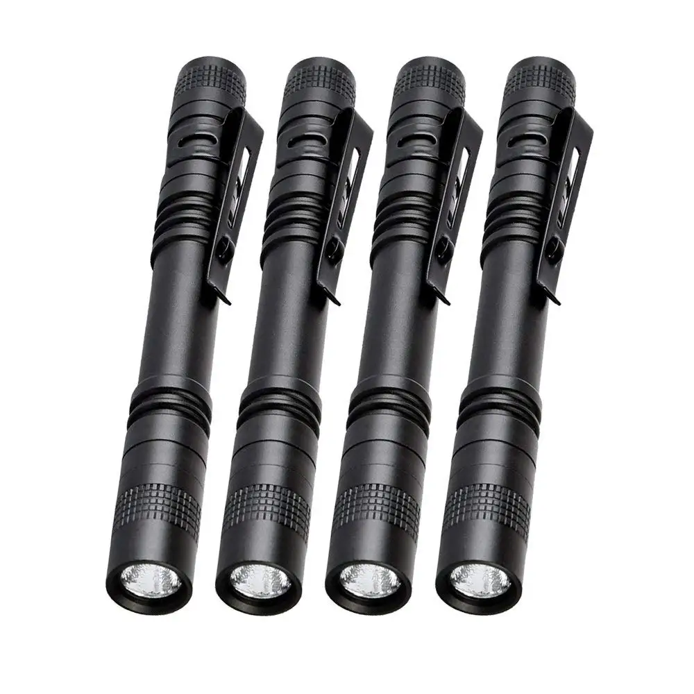 ZK30 1000LM XPE-R3 Mini Flashlight Pen Torch LED Penlight Flashlight Tactical Torch with Clip Pocket Linterna(13.3 CM)