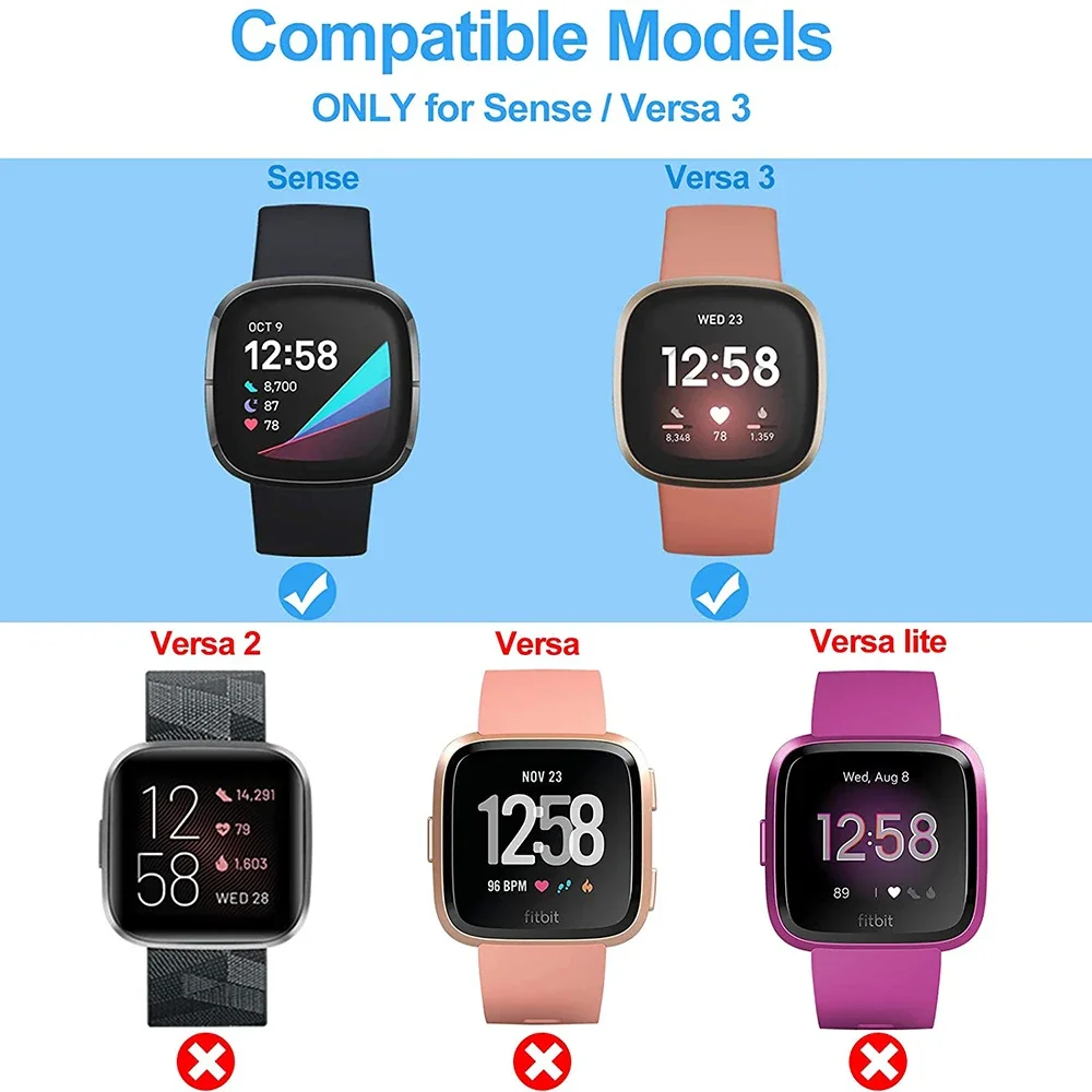Зарядное устройство для Fitbit Versa 4, сменный зарядный кабель для док-станции для Fitbit Sense 2 Versa 3, портативный шнур питания, официальный