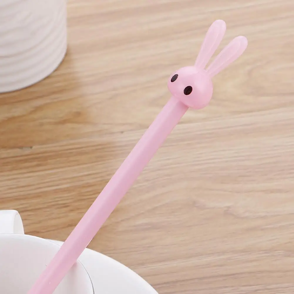 Gel Pen Comfortable Grip Exquisite Gel Pen Cute Rabbit Design Gel Pens Set Quick-drying Ink Ultralight Non-slip for Comfortable