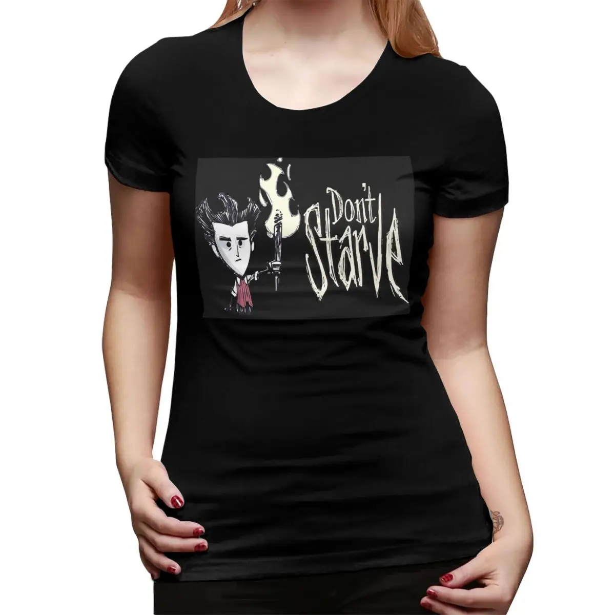 

Женская футболка Don T Starve Together, уличная одежда с круглым вырезом, женские футболки, короткая летняя одежда, топы