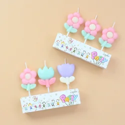 Birthday Decoratinos Candle Surprises Wedding Cake Decoration Flower Candle Girl Sparkles Halloween Home Christening Candles