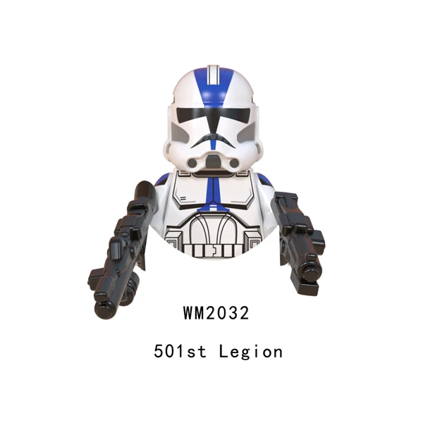 Clone Trooper Building Blocks Commander Bacara Stormtrooper Bricks WM2038 Figures Bantha Rex Mini Figurines Droid Kids Toy G0125