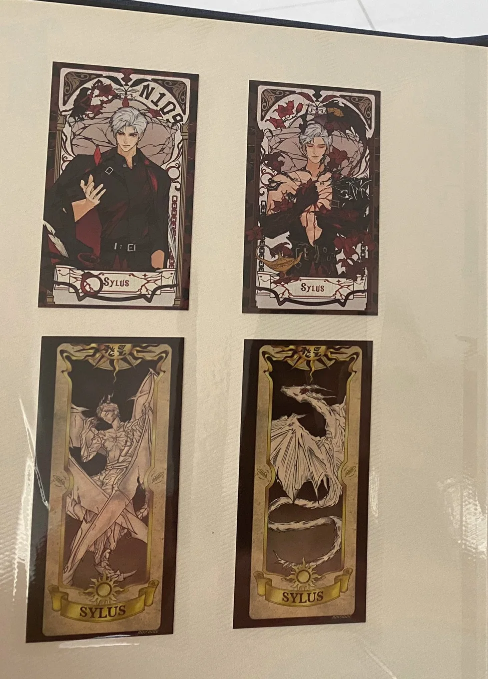 2Pcs/Pack 2025 Kawaii Game Love and Deepspace Merch Fans Collection Character Cards Sylus QinChe Valentine's Day Gift