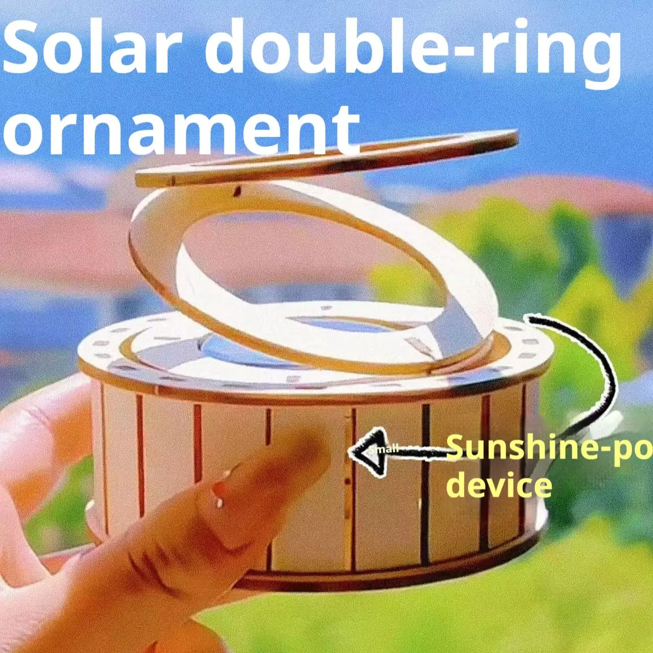 Children's science experimental teaching aids solar dual ring production DIY  physics science knowledge exploration, puzzle toys