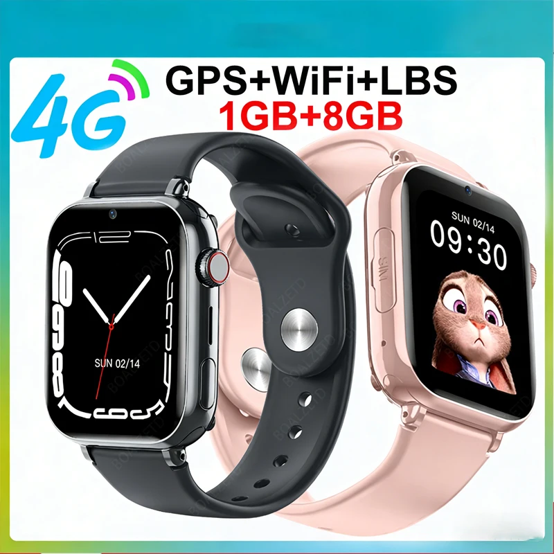4G Smart Watch Kids GPS WIFI Video Call SOS Waterproof Child Smartwatch Camera Monitor Tracker Location Phone Watch For Huawei