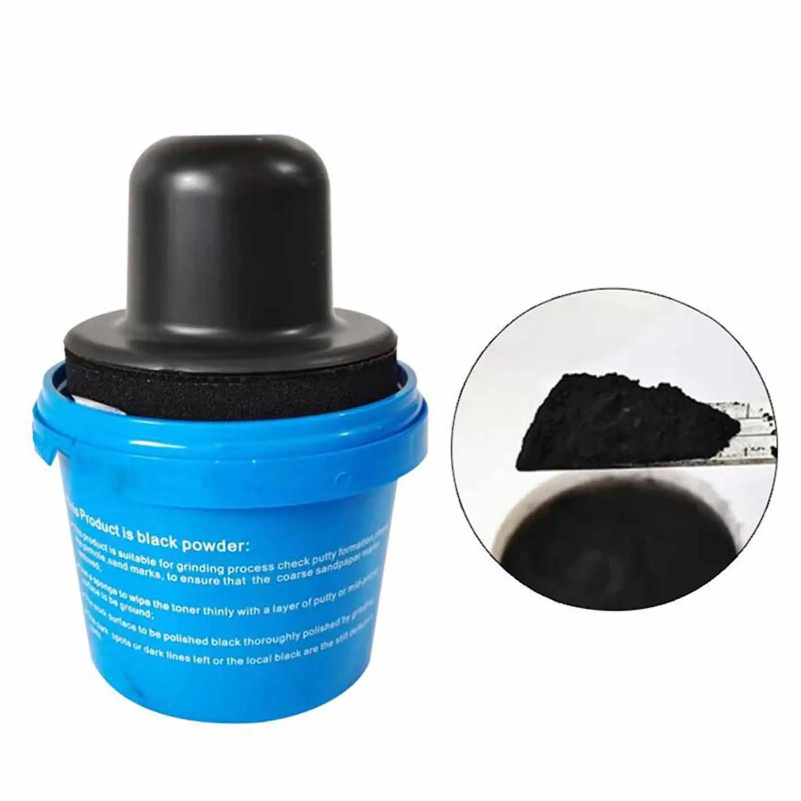 

Dry Guide Coat Applicator Surface Repair Lightweight 150G Powder Black for Car Body Automotive Paint Marine Boats Furniture