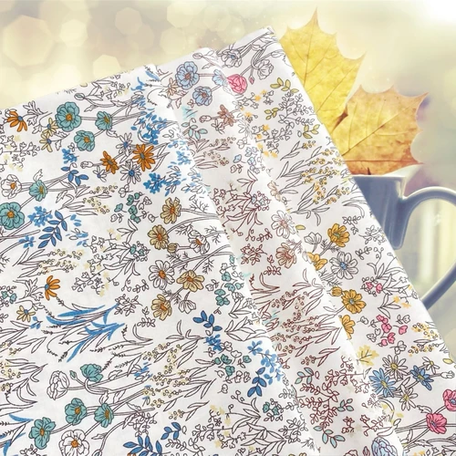 Imagen 2 del producto Betsy-tela de popelina con estampado Floral para niños, tela de popelina 100% de algodón con impresión Digital para coser vestidos y faldas, diseño DlY