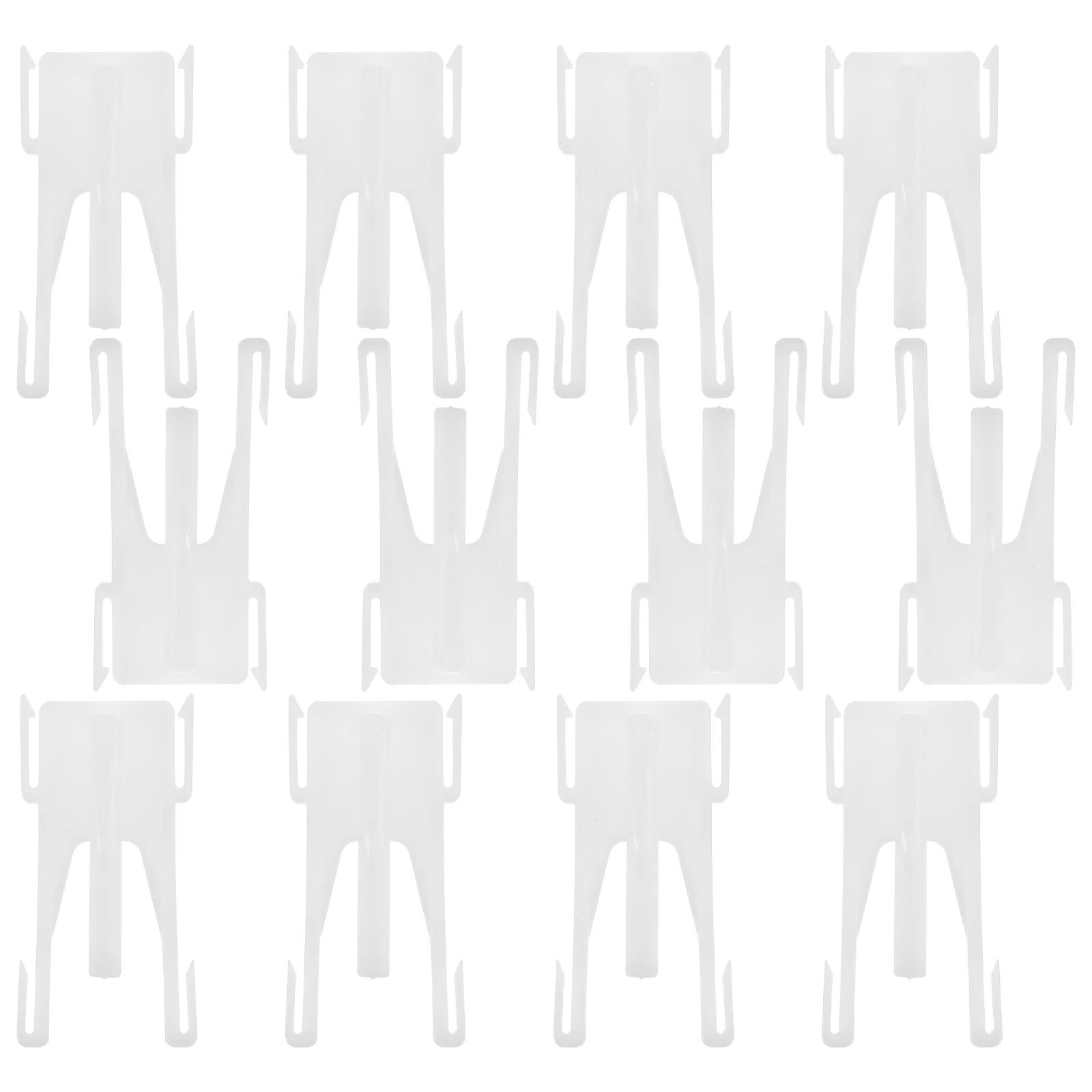 Crochets de rideaux, 20 pièces, goupille à rouleau pour rideaux, quincaillerie murale en plastique, cintres coulissants robustes réglables