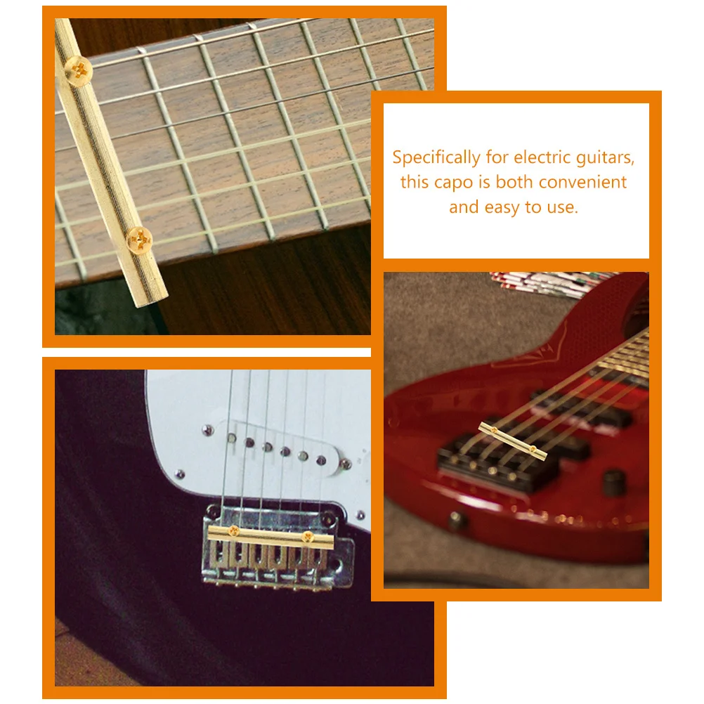 

2Pcs Durable Metal Guitar String Tension Bar 48mm Length for Various Electric Guitar Models String Retainer Bar