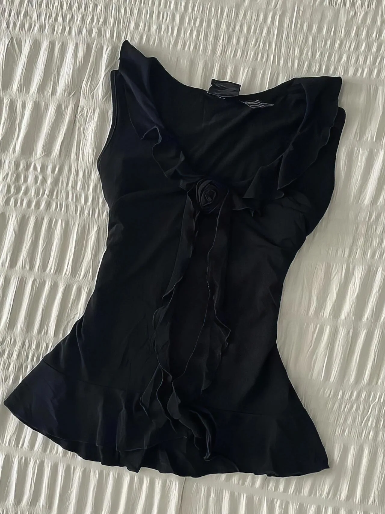 

Оригинальная винтажная футболка с жилетом Bla Rose, женская летняя футболка с рюшами, модная круглая футболка из смеси хлопка Ne