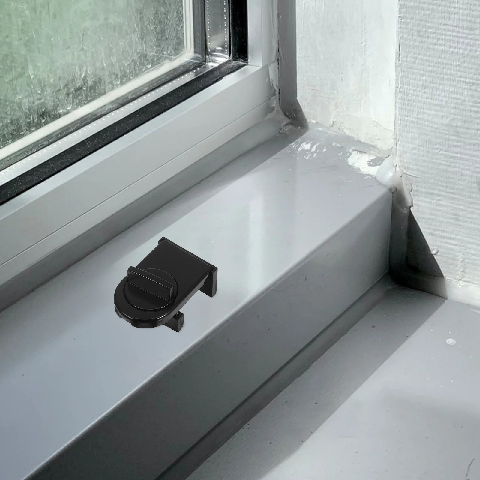 

Security Window Lock Sliding Door Safety Lock No Drill Installation Durable Material Adjustable Compatibility Window Track Locks