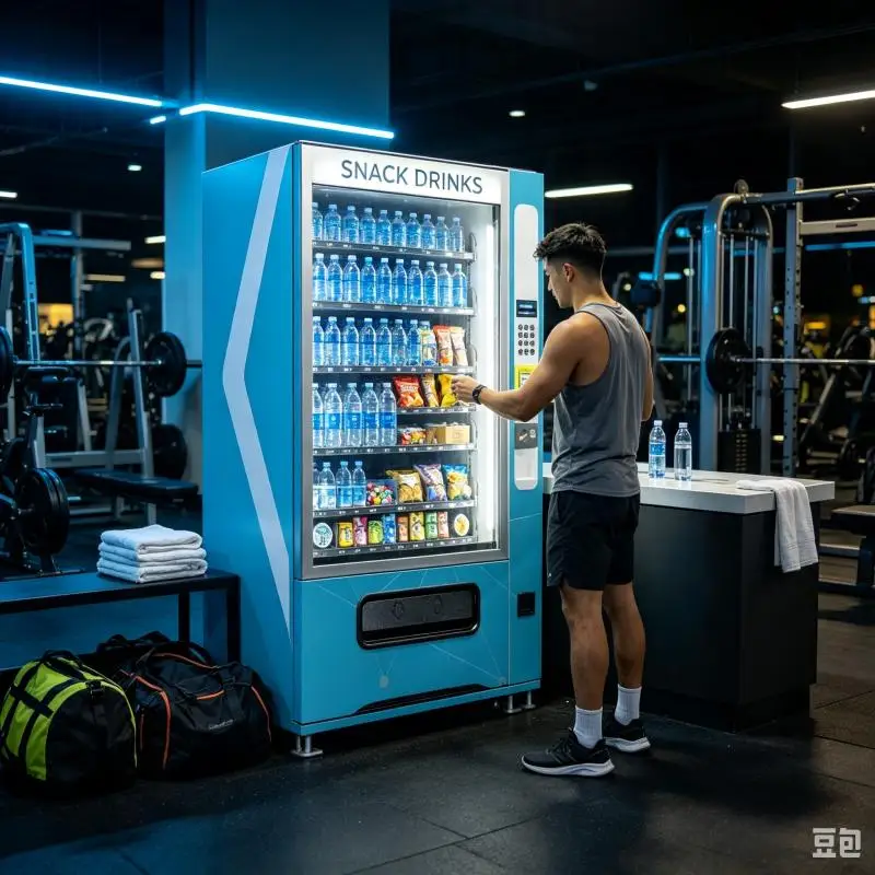 Commercial Automatic Snacks Drinks Vending Machine Customized Smart Kiosk With Remote Monitoring System