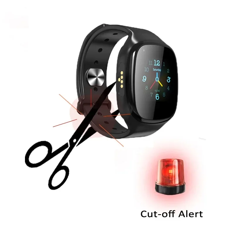 

4G LTE GPS Non Removable Personal GPS Tracking Bracelet with Tracking Software GPS Tracker