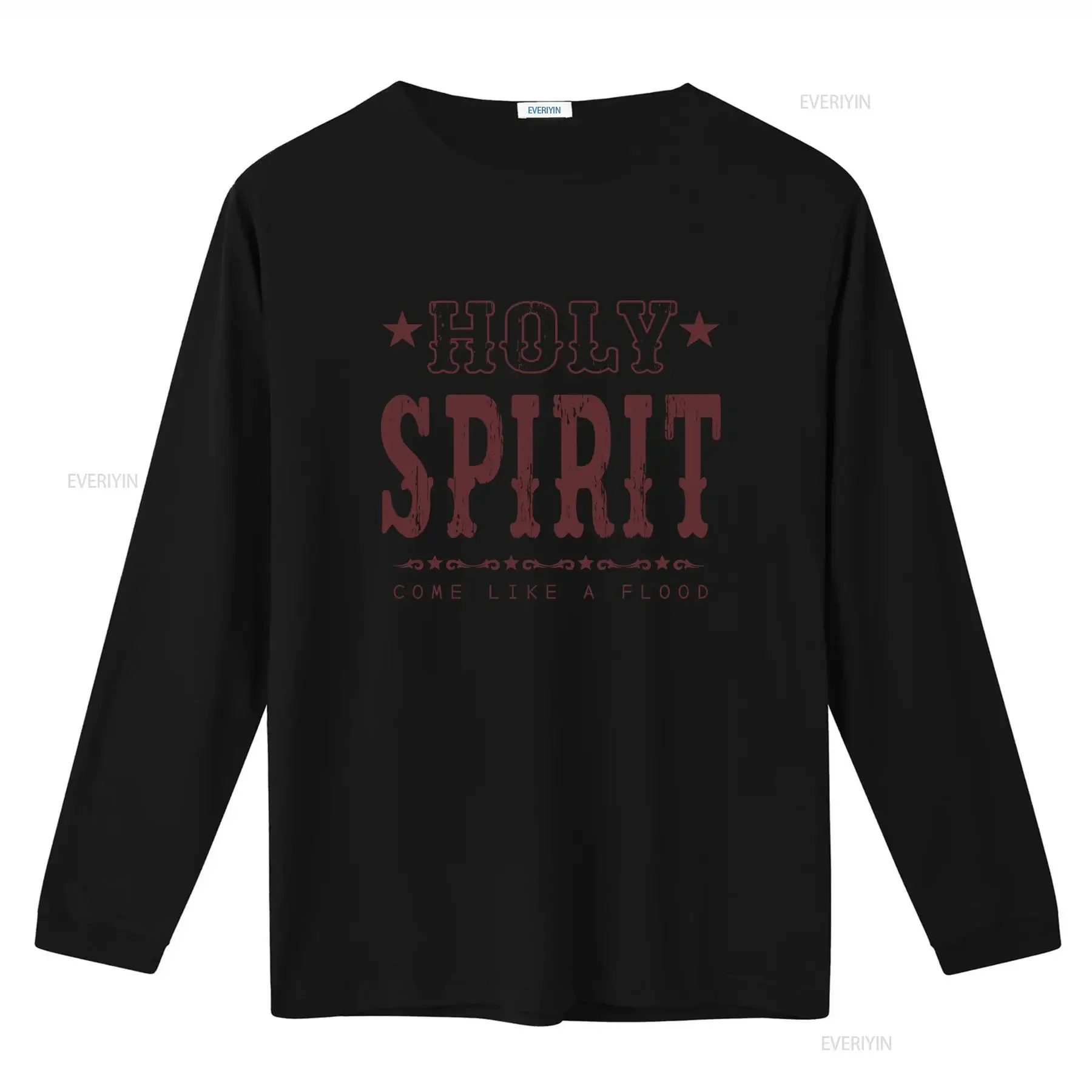Holy Spirit T Shirt Christian Religious Design with Star Accents and Inspirational Quote Perfect for Faith Driven Fashion
