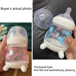 150ML/270ML high-quality PP milk bottle, cute cow shaped, thickened bottom. Imitation breast milk silicone nipple, BPA free