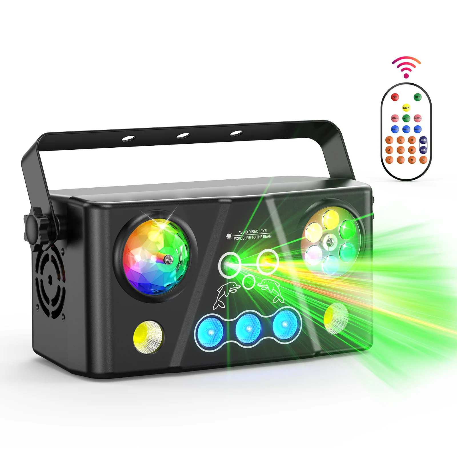U'King 40W RGB LED Bee Eye Beam Effektlicht 5IN1 Effekt Disco Ball Färben Muster Strobe DJ Licht für Disco Party Bühnenlicht