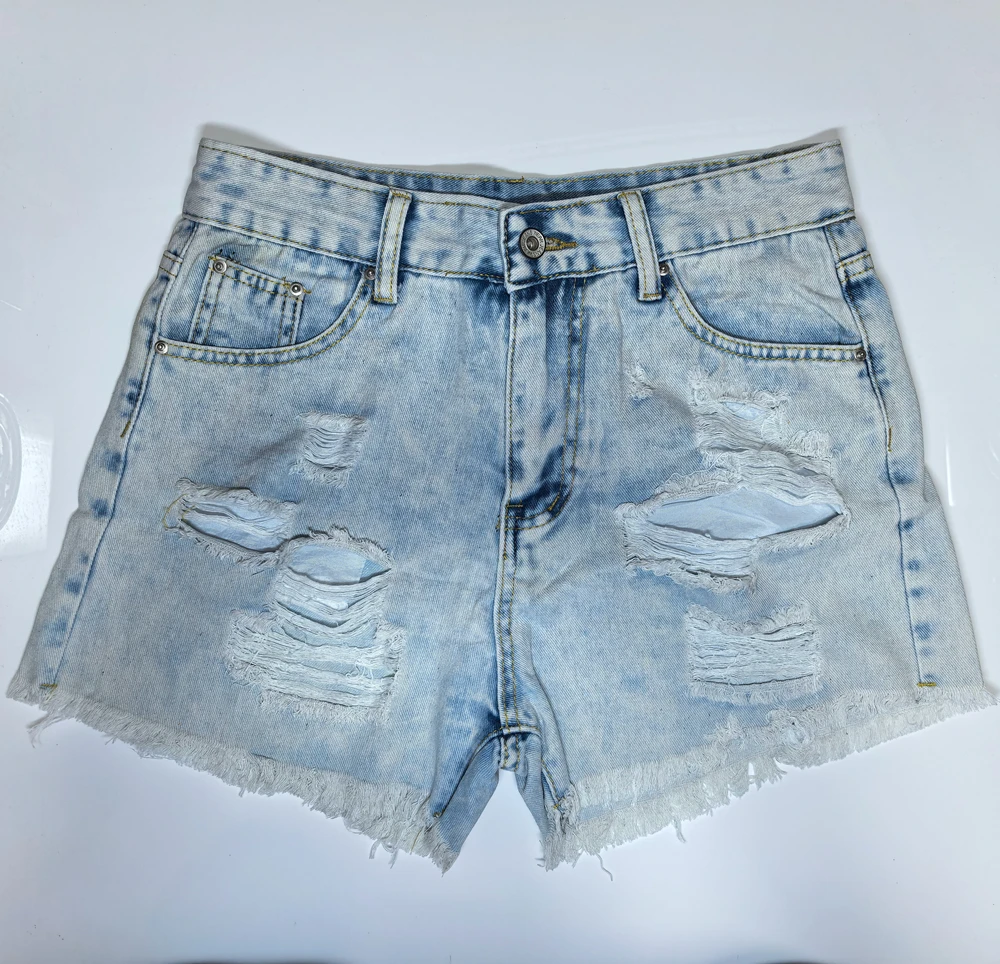 Womens Denim Jeans Shorts Fashion Y2K Ripped Hole Pockets High Waisted Vintage Denim Shorts Pants Jeans Trend Streetwears view 6