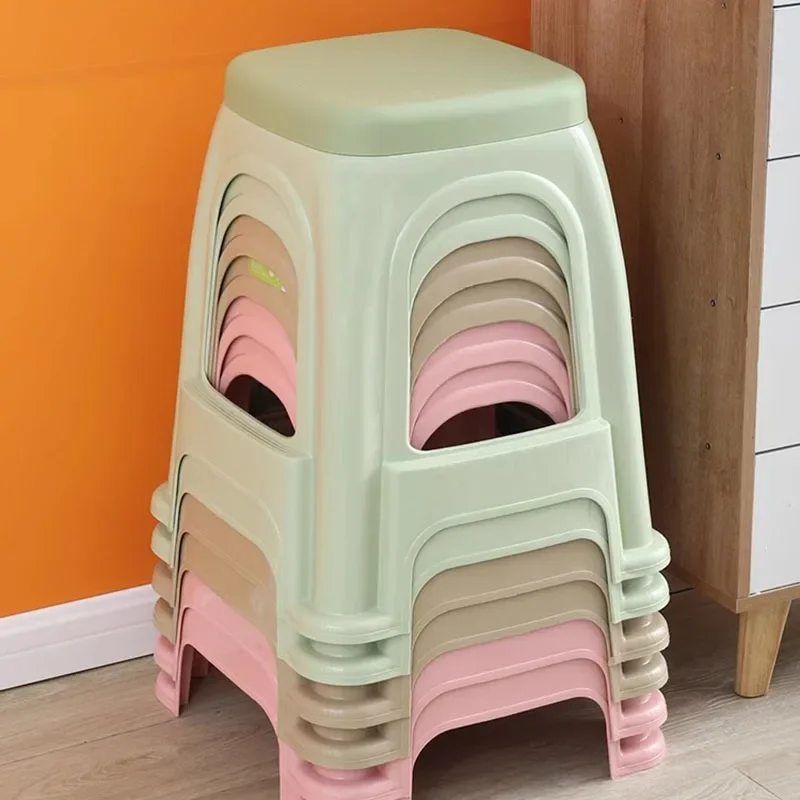 Thickening Plastic Dining Chairs Strong Living Room Leisure Bedroom Study Stool Simple Sillas De Comedor Home Furniture LVCS