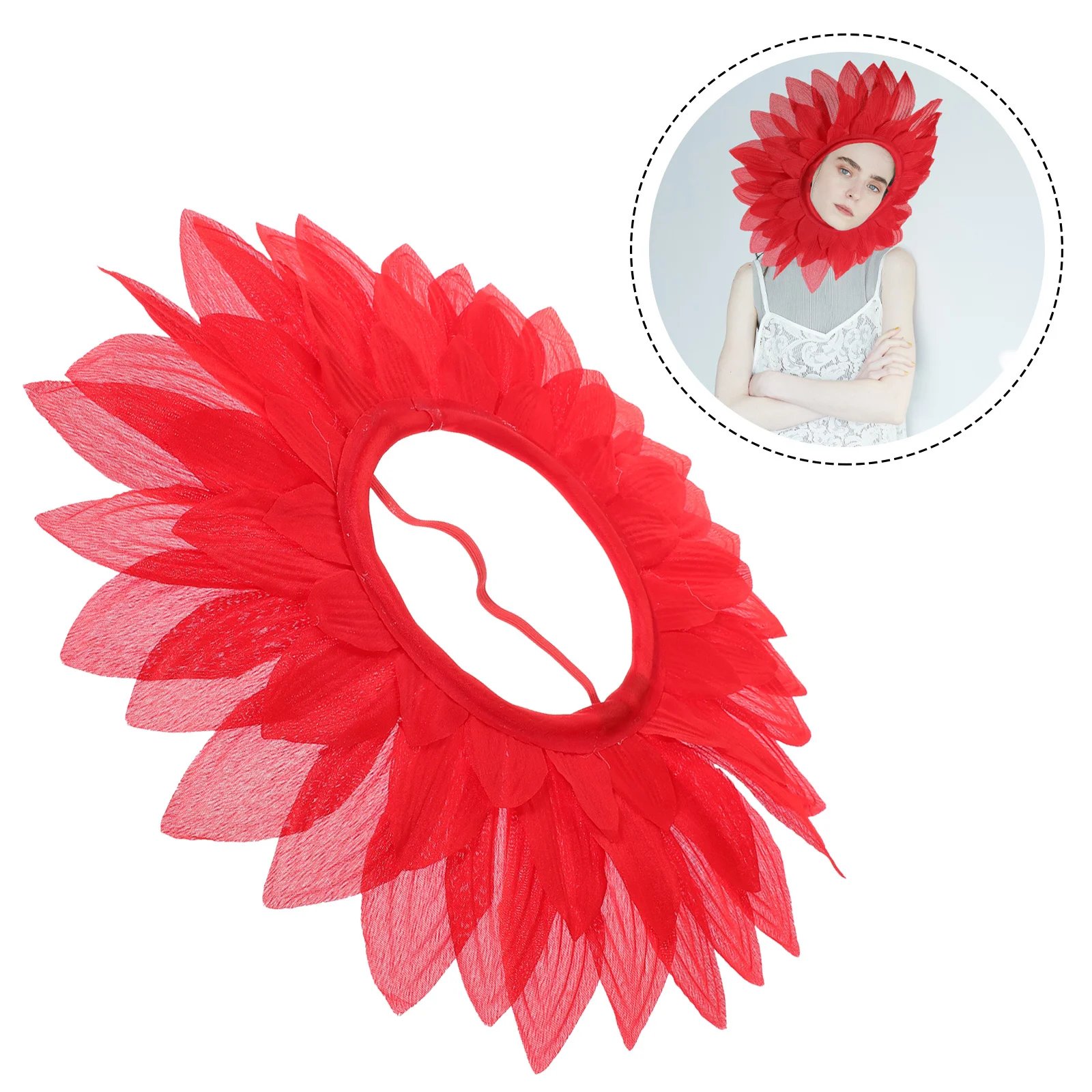 

Sunflower Headgear Creative Soft Festival Costume Hat Cosplay Prop Party Supplies Photo Decoration Sunflower Headgear