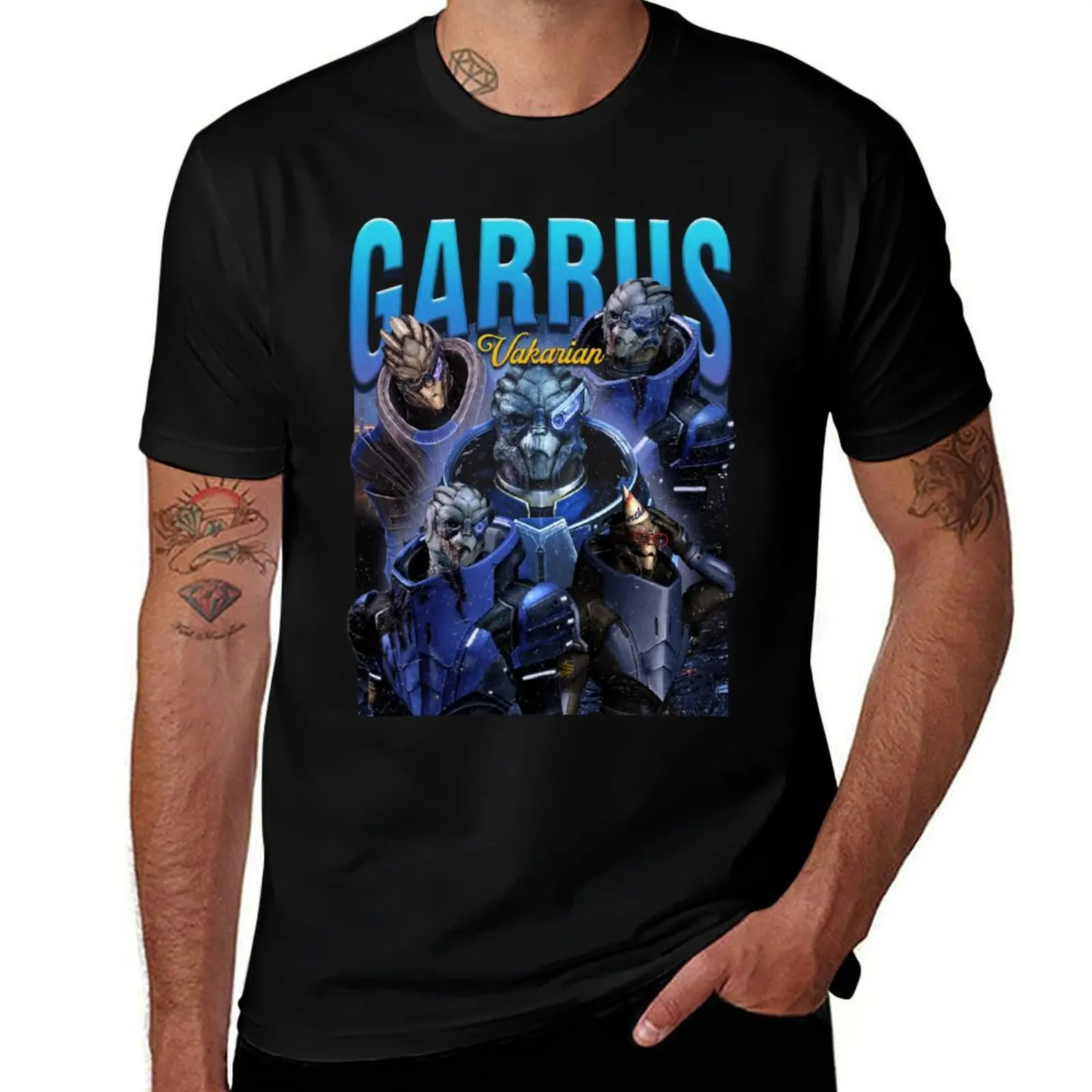 

limited-vintage-garrus-vakarian T-Shirt man t shirt summer man graphic t shirt t shirts for man graphic vintage T-shirt