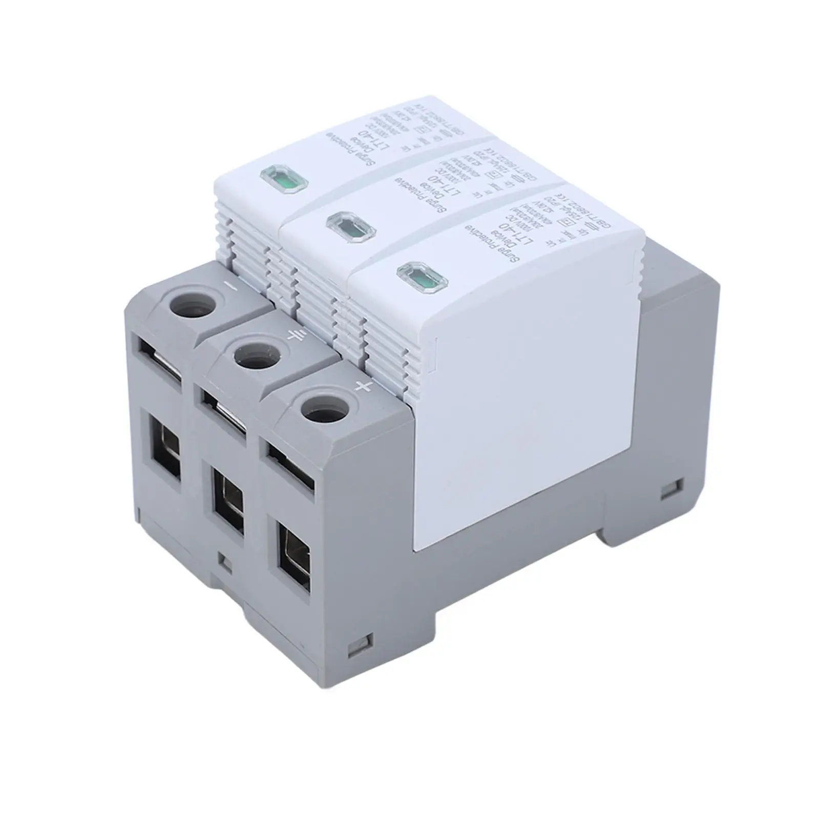 3P Voltage Surge Arrester IP20 20-40KA 1000VDC for  Device with High Conductivity & Quick Response