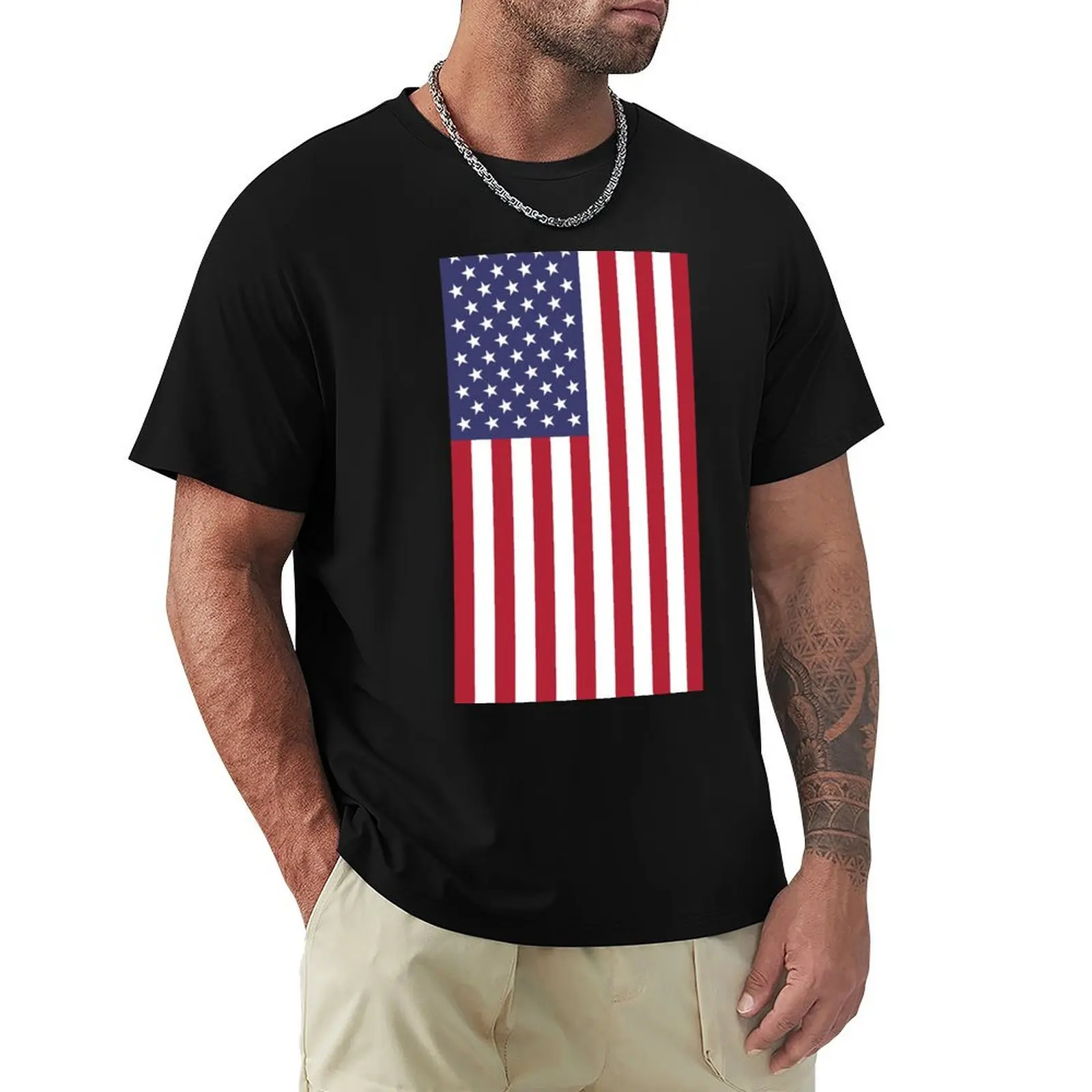 

American Flag (Vertical) T-Shirt affliction shirts T-shirts oversize graphics t shirts for men