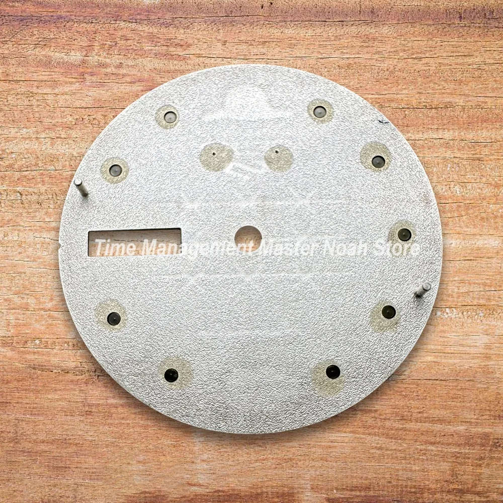 Mostrador com logotipo s 5, 28.6mm, adequado para movimento nh36, chapéu de palha, calendário duplo, acessórios de modificação de relógio de alta qualidade