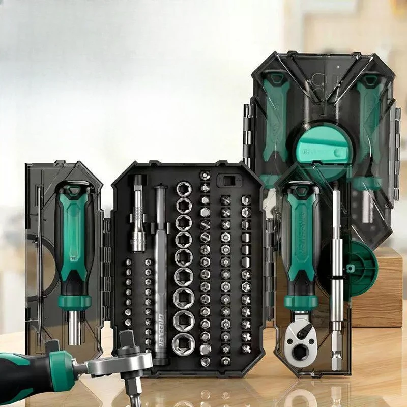 Wrench Fast Xiaofei Dual-purpose Mini Inner Hexagon 3-in-1 Sleeve Set