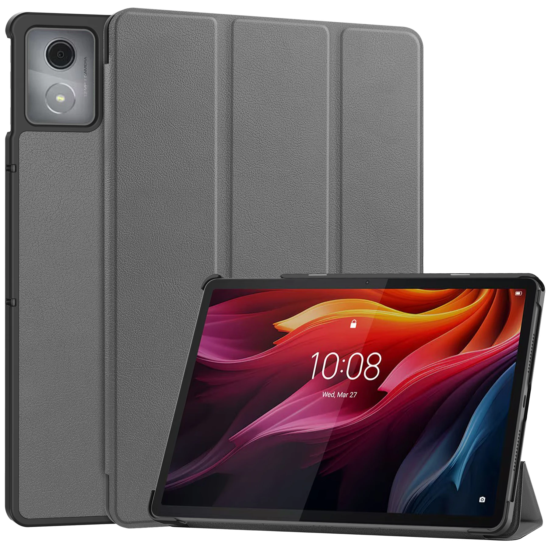 

For Lenovo Tab M11 11 Inch Xiaoxin Pad 2024 11 Inch TB331FC 330FU PU Leather Tri Fold Caqa Cover Tablet Case Anti-Dust Soft