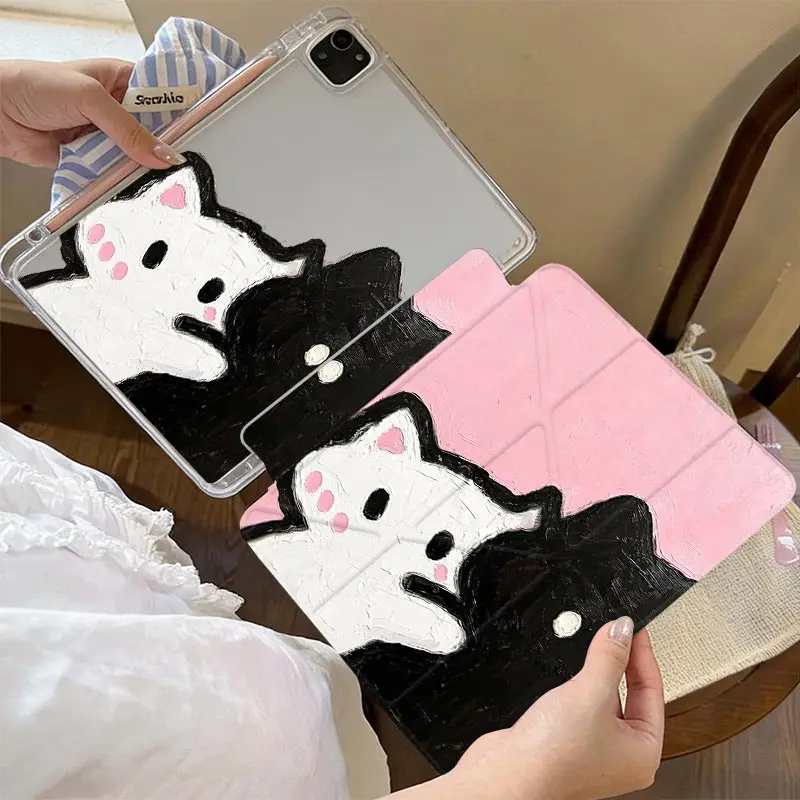 Anti-Bending 3+Y Fold Case For IPad Mini6 8.3 Pro 11 2024 iPad10.2 7/8/9th 4/5th 10.9 iPad A16 2025 11th Air11/13inch