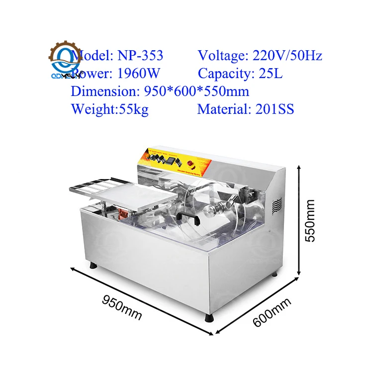 حار بيع QDMECH المبيعات الساخنة معدات تقسية الشوكولاته الاستخدام التجاري آلة صهر الشوكولاتة مع طاولة تهتز 25L كابا #4