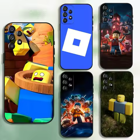 Game R_Roblox-ES Phone Case For Samsung Galaxy A20,A21s,A22,A31,A32,A52,A53,A72,73,A80 Soft Black Cover