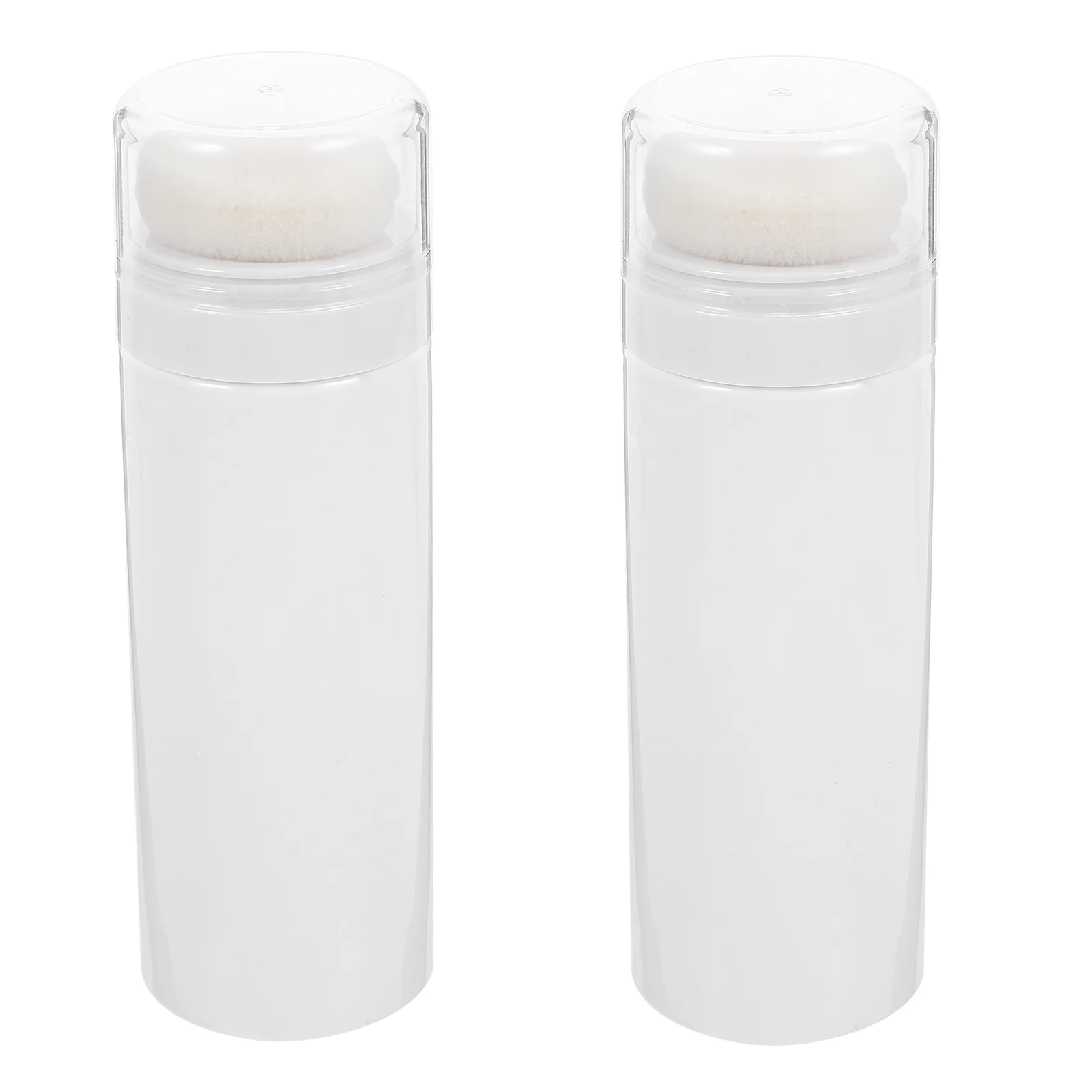 2 Pcs Baby Powder Puff Puff Portable Powder Puff Bottle Baby Talcum Body Holder Storage Gifts for New Mom