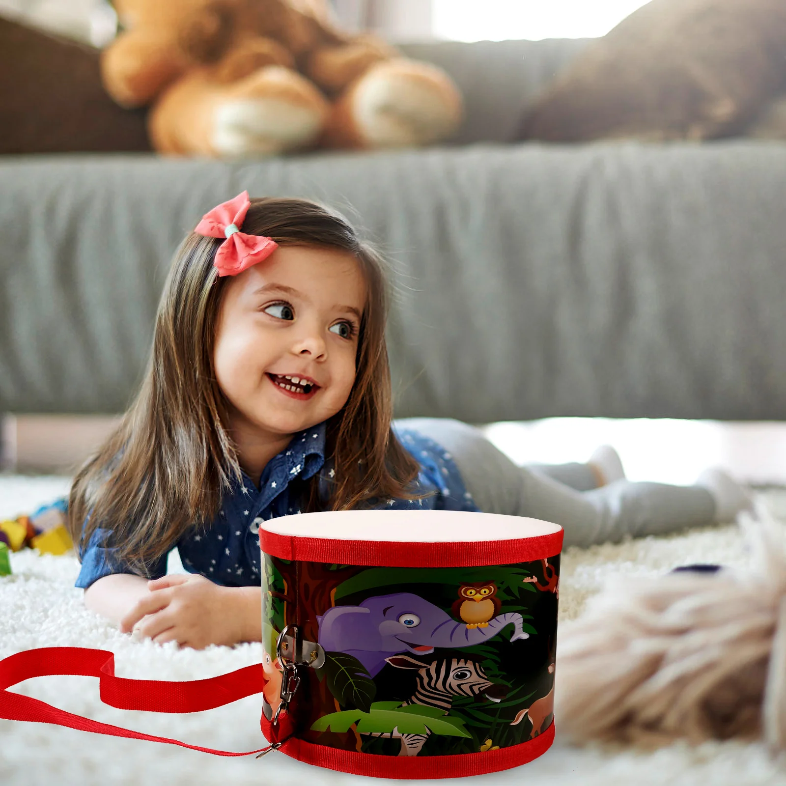 

Snake Drum Props Music Instrument for Kids Snare Drums Kids' Musical Instruments Wood