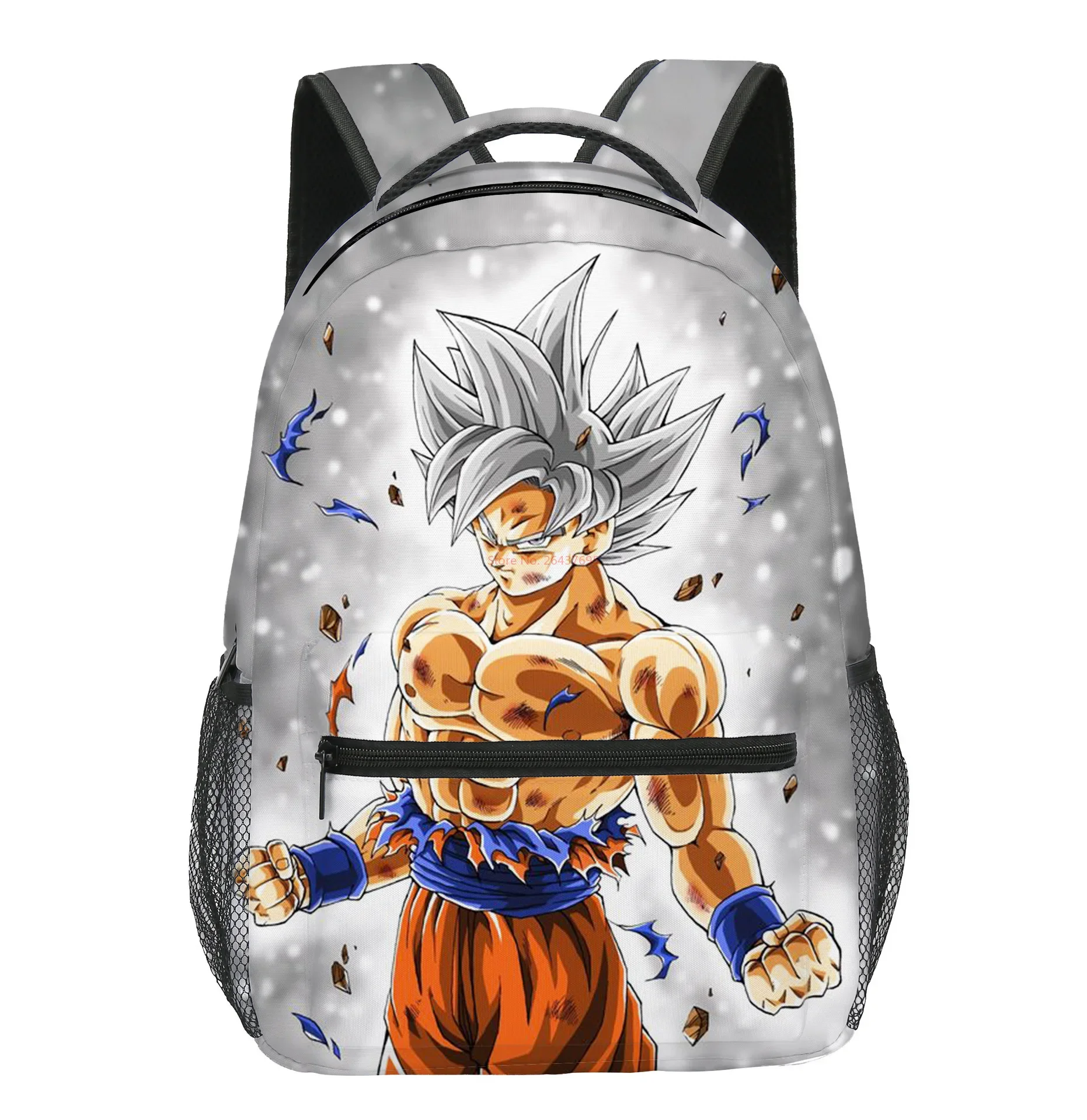 Dragon Ball Z Anime Figure New Backpack Cartoon Super Saiyan Goku Student Bag Figure Teenagers Boys Toys Gifts Lunch Box Bag