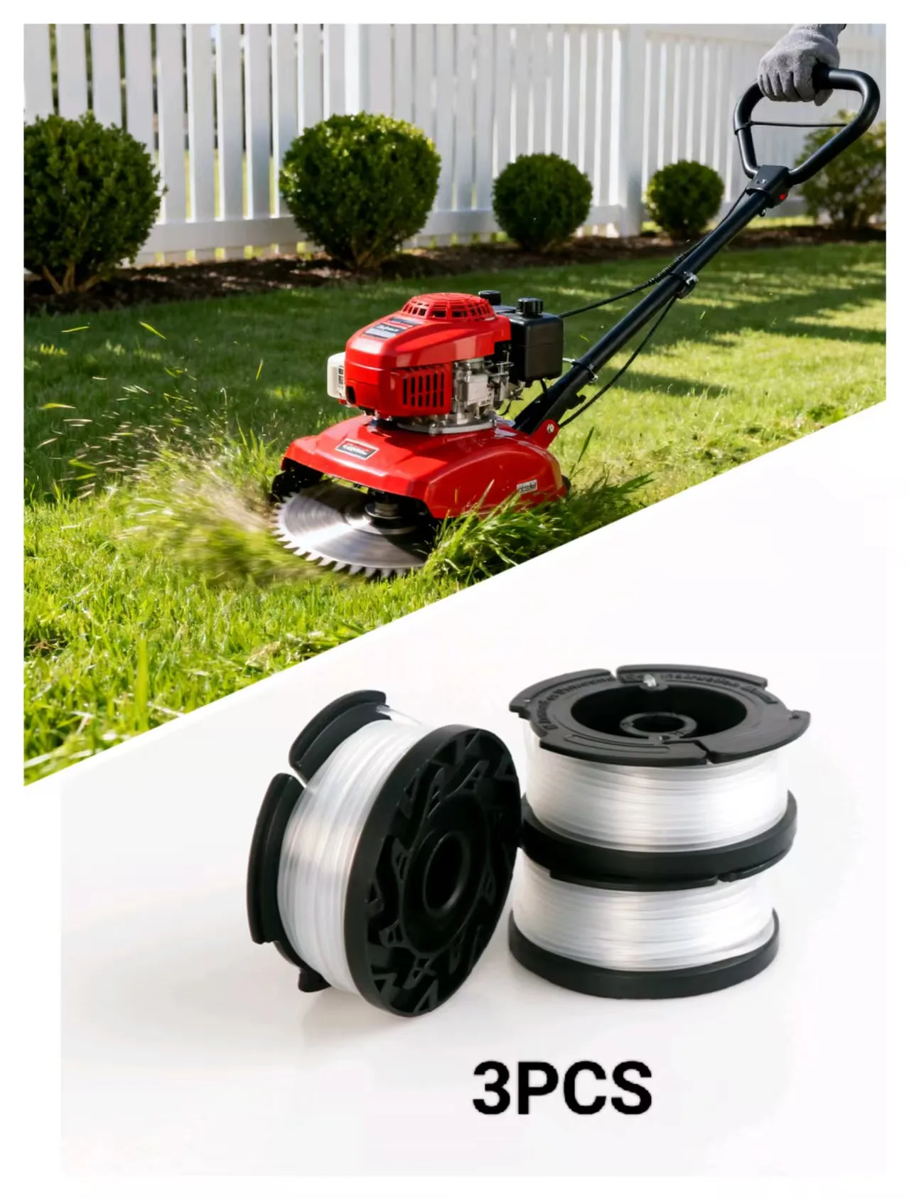 

3Pcs A6481 AF-100-3ZP Trimmer Spool & Line GH900 GLC1423L GH912 GLC1825L GL280 GLC1825N GL301 GLC2500 GL4525