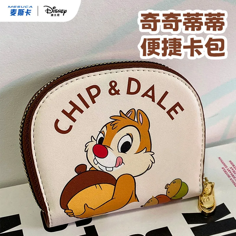 Disney Purses and Handbags Chip and Dale Tote Bags for Women Large Capacity Kawaii Crossbody Shoulder Bag Anime Case Cute Wallet