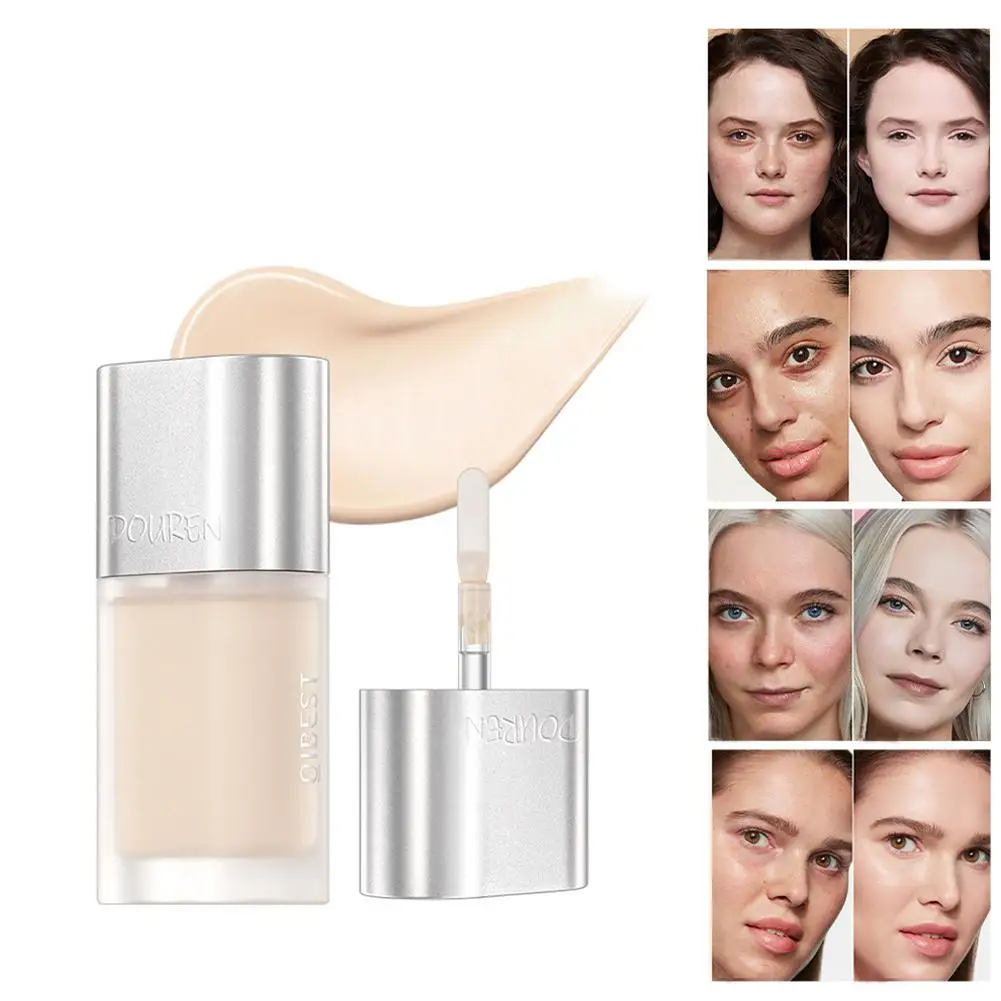 4 Kleuren Concealer Vloeibare Foundation Langdurige Vochtinbrengende Acne Crème Make-Up Concealer Delicate Cirkels Bedekken Donker Gezicht T3b8